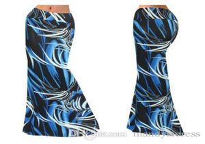 2020 European Style Women Summer Maxi Boho Skirt Long Length High Thin Waist Slim Beach Skirt Trumpet Mermaid Skirt SXXXL17941531244634
