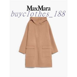 Kvinnorjackor Wool Blend Coats Designer Trench Coat 2024 Ny Spring Autumn Mid Length Korean Fashion Winter Clothes With Belt PKQ5