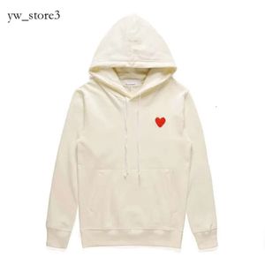 Commes des Garcon Hoodie Men's Hoodies Sweatshirts Zipper Hooded Play Sweatshirt Commes Hoodie Cardigan des Small Red Heart Garcons Standard och Fleece ADB7