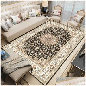 Mattor kalkon tryckt persiska mattor för hem vardagsrum dekorativt matta sovrum utomhus turkiska boho stora golvmatta matta droppe dh6dw