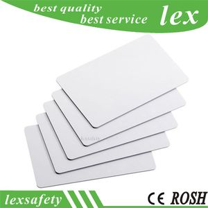 100pcs / lote reescritor RFID 1K Blank original S50 Chip Card / Cartão de PVC Thin White 13.56MHz ISO14443A IC CARD