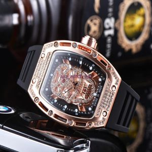 2022 Top Luxury Quartz Watches Soxless Steel Case 6 Pin Seconds Breal Band Relógio Male Relógio Masculino 2901