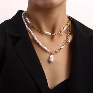 Designer Gold and 925 silver Fashion Gift Necklaces Woman jewelry Necklace Pearl choker With Elegant box insect 197 XL