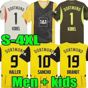 3XL 4XL 23 24 25 Sancho Soccer Jerseys Reus Dortmund 110 الذكرى 2024 2025 Borussia Soccer Haller Football Shirt Men Kids Kits