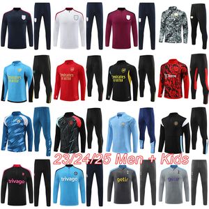 Arsen Saka Man Tracksuits 2024 Chelse Spurs Citys Kids Football Kits Bellingham Soccer Tracksuit 23 24 25 Männer