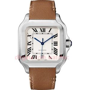 Relógio- designer de 39,8 mm clássico estilo masculino automático Mulheres mulheres relógios de aço inoxidável OROLOGIO di Lusso com relógios de caixa