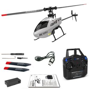 RC ERA C129 V2 One Click 3D Flip Helicopter 4Ch Stable Flight Remote Control Drone Airplane Hobby Toys för nybörjare 240516