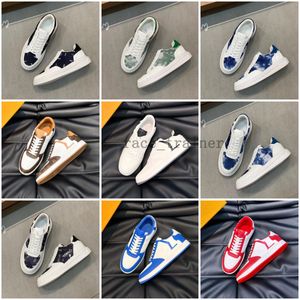 Tasarımcı Sıradan Ayakkabı Beverly Hills Spor Ayakkabı Erkek Buzağı Deri Eğitimler Kauçuk Platform Spor Sneaker Damier Kabartmalı Baskı Eğitmeni 5.14 01