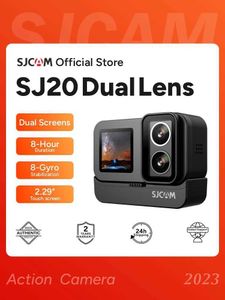 スポーツアクションビデオカメラSJCAM SJ20デュアルレンズ4Kアクションカメラ防水5G WiFiタッチスクリーンアクションカメラスポーツヘルメット2024 NEW J240514