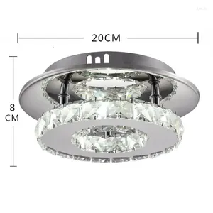 Ceiling Lights Crystal Lamp Is Contemporary And Contracted Corridors Porch Light Household Lighting Lamps Lanterns Of The Balcony