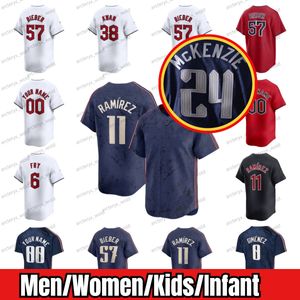 Jose 11 Ramirez Jersey 57 Shane Bieber Baseball 38 Steven Kwan 2024 City Connect 0 Andres Gimenez Bo Josh Naylor Triston McKenzie Emmanuel Clase Men Kids Infant