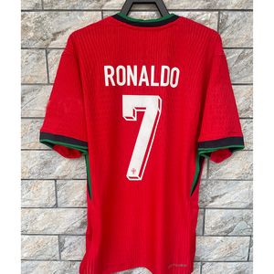 2024 EURO Cup Portuguusa Portugal Soccer Jerseys Ronaldo Joao Felix Pepe Bermardo B.Fernandes Camisa de Futebol 24 25 J.Moutinho Futebol Camisa Men Kit Single Top Diy