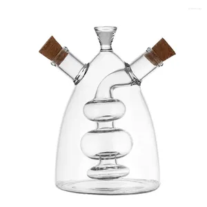 Storage Bottles Spice Cork Bottle Pot Supplies Seasoning Vinegar Jar Containers Kitchen Creative Double-layered Glass