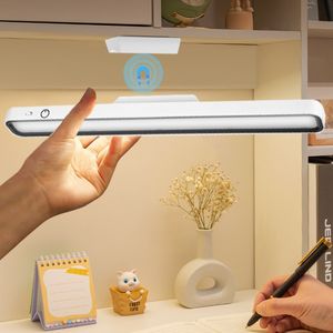 Laddningsbar skrivbordslampa hängande magnet led USB bordslampa tröjlöst dimning skrivbord garderob garderob nattljus