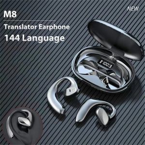 Translators Dictionaries Translators Smart Translation Headphones 144 Languages Instant Voice Translator RealTime Wireless Earphone For Busine