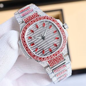 Titta på Women Diamond Luxury Lady Watch Automatic Mechanical Movement 35.2mm Sapphire Designer Watches High Quality Diamond Armband Wristwatch Montre de Luxe