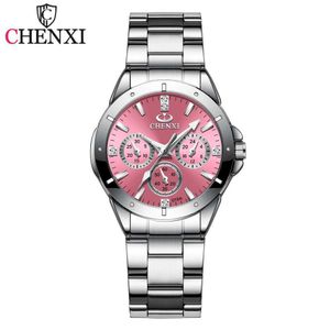 ساعة معصم Chenxi 019A Womens Luxury Watch Fashion Womens Quartz Watch Top Brand Rhinestone Dial Reloj Mujerl2304