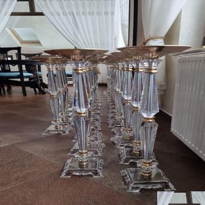 Party Decoration Wholesale Decor Crystal Centerpieces For Tables Gold Flower Stand Wedding Centerpiece Home Imake819 Drop Delivery Gar Dhtfv