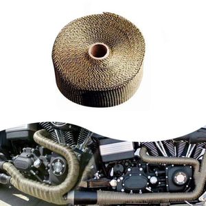 New Motorcycle Exhaust Muffler Thermal Wrap Car Universal 5Cm 5M 10M 15M Stainless Ties Dirt Pit Bike Motocross Modified Parts