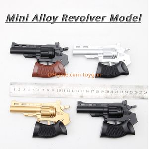 REVOLVER DRUBLEGIL METAL Toy Gun Bullets Soft Bullets requintados modelo portátil Mini Look Real Collection Outdoor CS PUBG Game Fidgets Toy para meninos Presente de aniversário para adultos