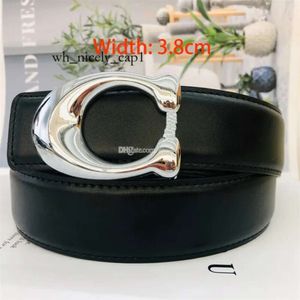 Coachh Belt Classic Belt Metal Buckle for Women Designer Tryckt bälte för män Business High Quality Gold Belt 2067