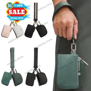 Purses Yoga bag wristlet clutch bag dual pouch keychain wallet gym bag designer mini purse with detachable zipper wrap around wrist guard