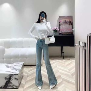 Frauen Jeans Nanyou Qualität gefallen nach Hause Sommer Neue Metallkette Dekoration Hochtütige Schlankung Eleganz Elastic Micro LA für Frauen
