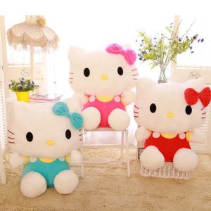 Anime nadziewane pluszowe zwierzęta zabawka kota kotka lalka dla dzieci w domu dekoracja chłopców dziewczęta