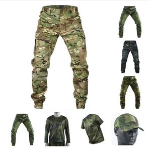 Mege Tactical Camouflage Jogger im Freien Ripstop Cargo Hosen arbeiten Kleidung Wanderjagd Kampfhosen Herren Streetwear