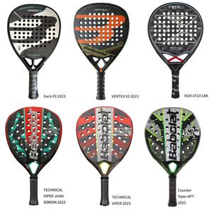 Padel Racket 3K12k Carbonfaseroberfläche mit EVA -Speicher Flex Foam Core Tennis Racquets Outdoor Sports für Männer Frauen 240509