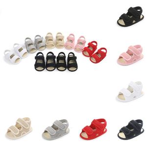 Baby de verão Firts Walking Sapatos infantis sapatos para criança anti -Skidding Sandália sólida