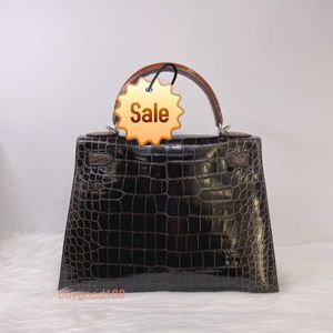 Top Ladies Designer Ekolry Bag Keine Reserve Neues 28 Vier Farbkrokodil -Hauttransportbeutel