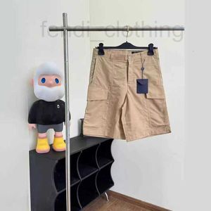 Mäns shorts designer märke l familj 24SS Spring/Summer Letter Work Dress Pocket and Women's Casual Pants Technology Cotton Q1B4