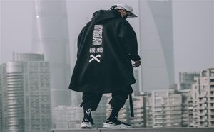 Emo Men Japanese Harajuku Alt Sweatshirt Oversize Hoodie Long Cloak Hip Hop Gothic Outwear Streetwear Techwear Coat Tops Clothes 22837526