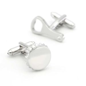 Cuff Links Wholesale and retail of high-quality brass silver cufflinks for mens bottle openers and hat designs