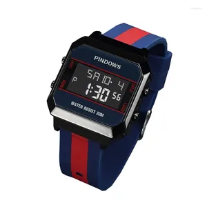 Wristwatches Waterproof Men Digital Watches Silicone Band Youth Student High Quality Hand Clock Boy Backlight Fashion Sport Wristwatch Male