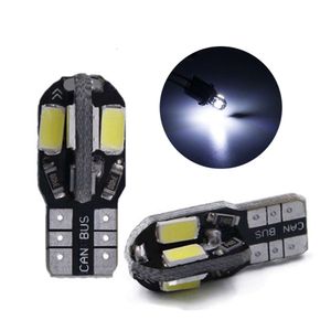 Nuova lampada di larghezza T10 Canbus 5730 8SMD12V LAW LAW LATURA LATURA WHITE 450LM per la luce della licenza per auto