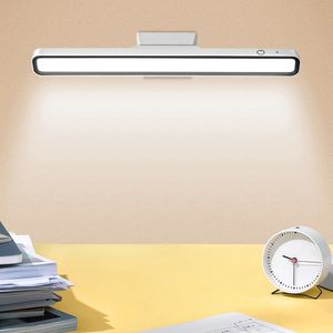 Bordslampa LED USB laddningsbar lampa hängande bordslampor magnetiska tröjlösa dimning skåp garderob garderob nattljus