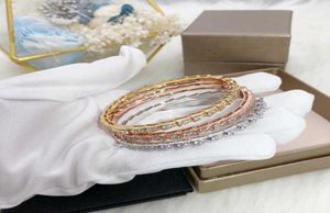 cuff bracelet 925 sterling silver bangle head and tail diamond bone bracelet womens fashion brand personality luxury jewelry5820173