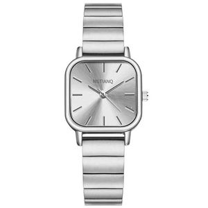Armbandsur 2024 rostfritt stålband titta på lyx kvinnors kvarts titta på avslappnad modeversion armband titta på direkt frakt reloj mujerl2304