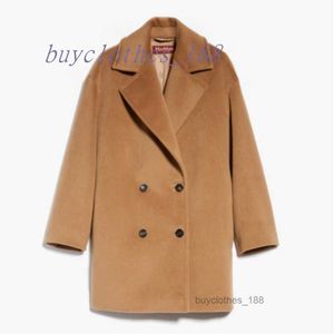Kurtki damskie Wool Blend Coats Designer Trench Płaszcz 2024 Nowy wiosenny jesienna jesień Środkowa długość Koreańskie ubrania zimowe z paskiem GW0D