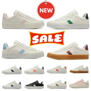 Designer vejashoes casual skor för män kvinnor campo chromefree lyx låga platta sneakers vit svart röd blå orange rosa extraordinära utomhus kvinnors tränare tränare