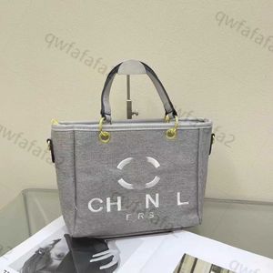 CH Pearl Bag designer Beach Bag Tote Bag Canvas Classic Evening Bag Luxury Tote Shopping stor kapacitet Handväska Kvinnor Handväska Tag ryggsäck Kvinnor Satchel FPZS