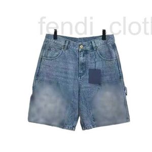 Herr shorts designer märke 24SS Summer 1 präglad fick vintage arbete denim lös och mångsidig 9tp8