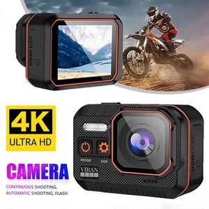 Sports Action Video Cameras WiFi Action Camera 4K60FPS Waterproof and Shock-Absorbing Camera med Remote Control Sports DV Driver Recorder Camera J240514