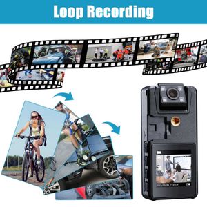 Sports Action Video Cameras Vandlion A39 Full HD 1080P Mini Camera 3000mAh Camcorder Body mounted Camera Small 180 Rotating Bicycle Sports Camera DV Car mounted DVR N