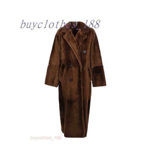 Kvinnorjackor Wool Blend Coats Designer Trench Coat 2024 Ny Spring Autumn Mid Length Korean Fashion Winter Clothes With Belt HG9U