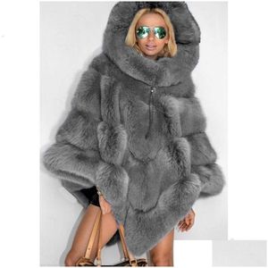 Womens Fur Faux Women Mink Coats Female Coat Long Ladies Winter Clothes Oversize 6Xl 5Xl 7Xl 210925 Drop Delivery Apparel Clothing Out Dhxx9