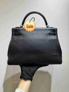 Top Ladies Designer Ekolry Bag S 32 Black Silver Togo in pelle una borsa a traversa per donne per donne