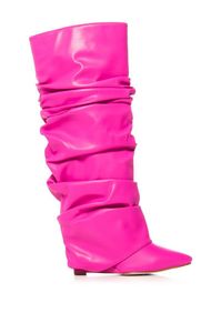 2024 Lady Leather Martin Booties Wedge High Heels Stivali per stivali lunghi stivaletti per la coscia altissima pilastro dita di piedi mimeti di nozze mimetico scarpe da sposa siz 34-43
